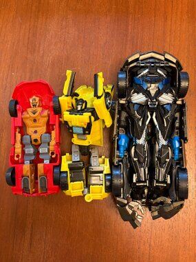 Set of 3 Transformers Action Figures No Accessories